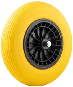 Merkloos Kruiwagenwiel Anti Lek - 4.80/4.00-8 - Massief PU Band - Lekvrij Wiel Met 130mm As - Kruiwagenband 4.80/400 Voor Kruiwagen -Tuingereedschap 1007x1200