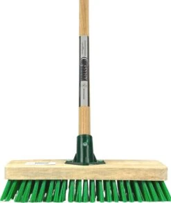 Synx Tools Tegelborstel - Bezem Met Steel 150cm Mosbezem - Schrobbezem - Mos - Onkruidborstel - Harde Borstel- Bezems -Tuingereedschap 1012x1200 3