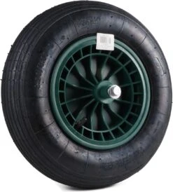 Kruiwagen Wiel 4.00 - 8 Luchtband Lijnprofiel - Asdiameter 20mm -Tuingereedschap 1080x1200