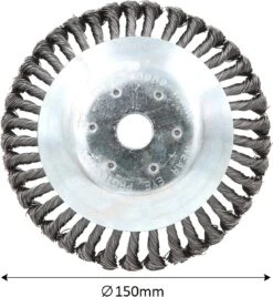 Universele Onkruidborstel Per 5 - 15CM - Max. Toerental 10.000 P/m - Onkruid Verwijderen - Onkruidverwijderaar - Tuingereedschap - Onkruidborstel Bosmaaier - Opzetstuk - SET -Tuingereedschap 1107x1200