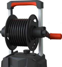 Merkloos Home Hogedrukreiniger - 2100W - 165 Bar - Met Verstelbare Nozzles Slanghaspel 5m Netsnoer 10m Slang - Voor Reiniging Huis Auto Tuin -Tuingereedschap 1114x1200