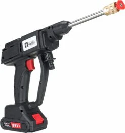 Merkloos Elektrische Accu-Hogedrukreiniger - 20Bar - Multifunctioneel Mondstuk - Draagbaar Oplaadbaar Snoerloos - Reinigingsspuitpistool - Met Rijke Accessoires - Voor Makita 18V-batterij - Voor Auto, Tuin, Terras, Raam (Zwart) -Tuingereedschap 1129x1200