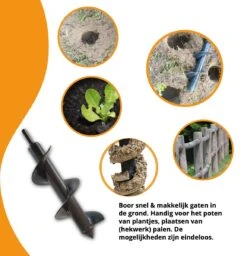 Grondboor Voor Boormachine - 8x25 Cm - Zwart -Tuingereedschap 1157x1200 4