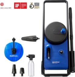 NILFISK CORE 140 POWER CONTROL PCA HOGEDRUKREINIGER 140 BAR SLANGHASPEL TERRASREINIGER WASBORSTEL REGELBARE WERKDRUK 5 JAAR GARANTIE -Tuingereedschap 1173x1200