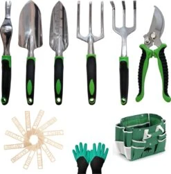 Djambo Tuingereedschap Set 8-delig Tuinsetje Met 15 Unieke Bamboe Plantetiketten In 1 Draagtas - Compleet Tuingereedschap Voor De Tuinliefhebbers -Tuingereedschap 1180x1200 1