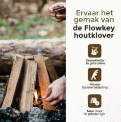 Flowkey® Houtklover XL - Houtsplijter Bijl - Houtkliever Kloofwig Gietijzer - Voor Hout & Aanmaakhout - Inclusief Gratis Hamer -Tuingereedschap 1196x1200 2