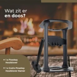 Flowkey® Houtklover XL - Houtsplijter Bijl - Houtkliever Kloofwig Gietijzer - Voor Hout & Aanmaakhout - Inclusief Gratis Hamer -Tuingereedschap 1199x1200 14