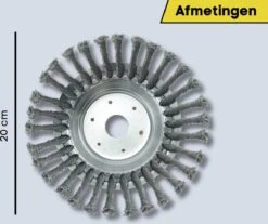 Merkloos Onkruidborstel Voor Bosmaaier | 200mm 20 Cm Staalborstel Nieuw | Universele Onkruidborstel 200 Mm - Onkruidverwijderaar - Voegenborstel - Grastrimmer -Tuingereedschap 1200x1004 2
