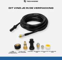 Techweise - Rioolslang Voor O.a. Kärcher - 15M - Met Roterende En Voorwaartse Kop -Tuingereedschap 1200x1145 2