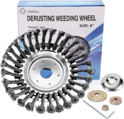 Merkloos SlimShop Onkruidborstel - Bosmaaier Grastrimmer - Onkruid - Onkruidkrabber - Voegenborstel - Onkruidverwijderaar - Max 10.000 Toerental P/m - 20CM -Tuingereedschap 1200x1154 2