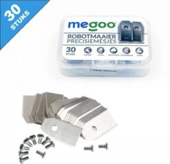 Mesjes Voor Husqvarna Automower - Reservemessen Voor Gardena Robotmaaier - 30st - RVS - Plastic Box - Megoo® -Tuingereedschap 1200x1155