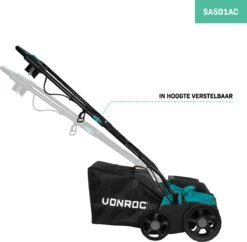 VONROC Elektrische Verticuteermachine - Gazonbeluchter – 1300W – Maaibreedte 320 Mm – 4 Dieptestanden (12/9/6/3 Mm) – Incl. 35L. Opvangbak -Tuingereedschap 1200x1174 2