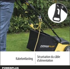 Powerplus POWXG7513 Elektrische Verticuteermachine - Mos Verwijderaar - 1400W - 320mm Maaibreedte - 45L Opvangbak - Incl. Gazonbeluchter/grasbeluchter -Tuingereedschap 1200x1177 7