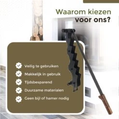 Flowkey® Houtklover XL - Houtsplijter Bijl - Houtkliever Kloofwig Gietijzer - Voor Hout & Aanmaakhout - Inclusief Gratis Bevestigingsset -Tuingereedschap 1200x1199 16