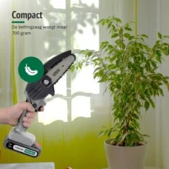 Mardin Mini Kettingzaag - Snoeizaag - Kettingzaag - Kettingzaag Electrisch Met 2 Accu - Inclusief Koffer - 1 Extra Accu - Grijs -Tuingereedschap 1200x1199 8