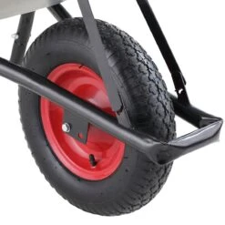 Gardebruk Kruiwagen 100L - Luchtband - 250kg Draagkracht Zilver -Tuingereedschap 1200x1200 16