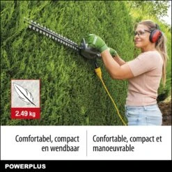 Powerplus POWEG40100 Elektrische Heggenschaar - 550W - Snoeien En Knippen - Zwaardlengte 560mm - Mesafstand 16mm - Haagschaar Voor Tuinonderhoud -Tuingereedschap 1200x1200 257