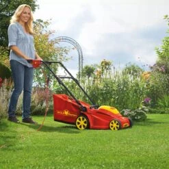 WOLF-Garten A 340 E Elektrische Grasmaaier - 1400 W - 34 Cm Maaibreedte - 30 Liter Opvangbak - Centrale Hoogte-instelling -Tuingereedschap 1200x1200 360