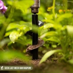 Merkloos Grondboor Voor Planten - 25 CM - Palenboor - Moestuin - Bollenplanter - Zwart -Tuingereedschap 1200x1200 518