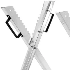 Merkloos Monzana Zaagbok - Metaal Opvouwbaar 83x81x88cm - Zilver -Tuingereedschap 1200x1200 680