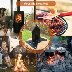 Miseru Houtklover – Geen Bijl Nodig – No Axe - Houtsplijter – Houtkliever – HANDMADE In Holland - Houtklover Voor Aanmaakhout – Metaal -Tuingereedschap 1200x1200 700