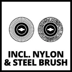 Einhell Accu Voegenreiniger GE-CC 18 Li-Solo Power X-Change (Li-Ion - 18 V - 1200 T/min - Borsteldiameter 10 Cm - Incl. Staal- En Nylonborstel - Zonder Accu En Lader) -Tuingereedschap 1200x1200 839