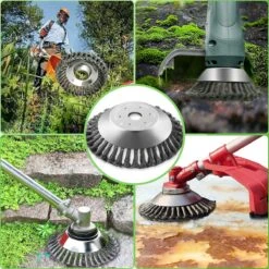 Merkloos SlimShop Onkruidborstel - Bosmaaier Grastrimmer - Onkruid - Onkruidkrabber - Voegenborstel - Onkruidverwijderaar - Max 10.000 Toerental P/m - 20CM -Tuingereedschap 1200x1200 851