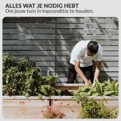 Tuinierset 10 Delig Met Complete Gereedschapskoffer Set Inclusief Tuinschaar, Handschep, Handhark, Plantenspuit, Haakvormige Voegenkrabber, Bloemenschepje, Bloemenschaar, Grasschaar En Heggenschaar -Tuingereedschap 1200x1200 934