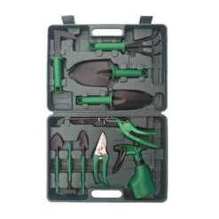 Merkloos 10-Delige Tuingereedschap Set Inclusief Opbergkoffer - Tuinierset - Tuinsetje - Gereedschap Voor Tuin - Tuinschaar - Tuinschepje - Bloemenschaar - Voegenkrabber - Plantenspuit - Grasschaar - Bloemenschep - Tuinhark -Tuingereedschap 1200x1200 945