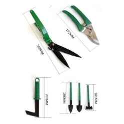 Merkloos 10-Delige Tuingereedschap Set Inclusief Opbergkoffer - Tuinierset - Tuinsetje - Gereedschap Voor Tuin - Tuinschaar - Tuinschepje - Bloemenschaar - Voegenkrabber - Plantenspuit - Grasschaar - Bloemenschep - Tuinhark -Tuingereedschap 1200x1200 948