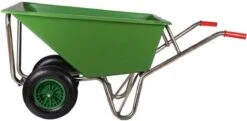 Kruiwagen Met Dubbel Luchtwiel Stal Eco Groen 160 Liter -Tuingereedschap 1200x586