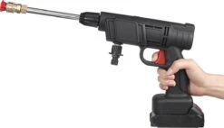Merkloos Drillpro Elektrische Accu - Hogedrukreiniger - 30Bar - Multifunctioneel Mondstuk - Draagbaar Oplaadbaar Snoerloos - Zwart -Tuingereedschap 1200x691