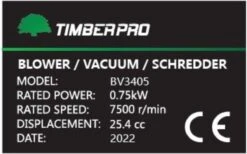 TIMBERPRO - Bladblazer - Benzine - Met Zuig En Versnipperfunctie - Blaassnelheid 225 Km/h - Opvangzak 45 L -Tuingereedschap 1200x747 1