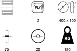 Kruiwagen Wiel 4.00 - 8 Luchtband Lijnprofiel - Asdiameter 20mm -Tuingereedschap 1200x795