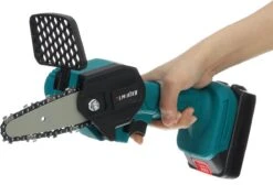 Merkloos Mini Accu Kettingzaag - 4 Inch Elektrische Boomzaag - Handkettingzaag - Met 2 Accu En 1 Oplader - Voor Tuinboom Ranch Bomen Snijden Hout- Blauw -Tuingereedschap 1200x815 5