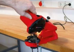 Einhell Kettingslijper GC-CS 85 E (85 W - 5500 /min - Slijphoekverstelling W. Schaal - Kettingspanner - Dieptebegrenzer Incl. Slijpschijf) -Tuingereedschap 1200x839 1