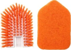 Merkloos Vloerschrobber - Bad Tegel Borstel Scrubber - Met 107cm Verstelbaar Lange - Voor Reiniging Badkamer Keuken Keramische Tegel - Oranje -Moederdag Cadeautje -Tuingereedschap 1200x846 4