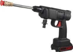 Merkloos Drillpro Elektrische Accu - Hogedrukreiniger - 30Bar - Multifunctioneel Mondstuk - Draagbaar Oplaadbaar Snoerloos - Zwart -Tuingereedschap 1200x855