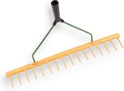 Excellent - Blad Hark - Polyhark Recht Rand - Tuin En Gazon Hark - Handhark - Grashark - Hark Zonder Steel - 16 Tanden - Rood - 65 CM -Tuingereedschap 1200x881 1