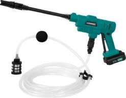 VONROC Accu Drukreiniger 20V – 24bar – 198 L/h - Incl. 5m Aanzuigslang, Reinigingsmiddelenfles En Regelbare Spuitmond – Incl. 2x 2.0Ah Accu En Snellader -Tuingereedschap 1200x939 3