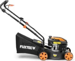 FUXTEC Grasmaaier Benzine - 41cm - 80cc - Duwmaaier - Opvangbak 45L - FX-RM4180 -Tuingereedschap 1200x967
