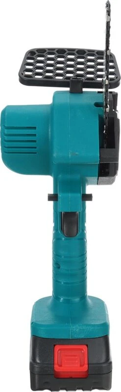 Merkloos Mini Accu Kettingzaag - 4 Inch Elektrische Boomzaag - Handkettingzaag - Met 2 Accu En 1 Oplader - Voor Tuinboom Ranch Bomen Snijden Hout- Blauw -Tuingereedschap 372x1200 2