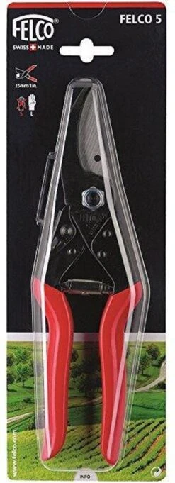 Felco 5 Snoeischaar - Voor Grote Handen - Max. Knipdiameter 25 Mm - Lengte 225 Mm -Tuingereedschap 435x1200