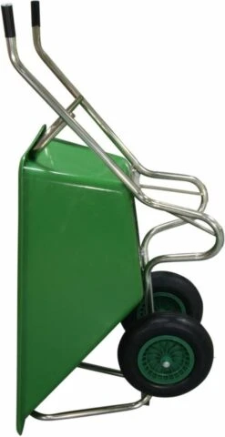 Kruiwagen Met Dubbel Luchtwiel Stal Eco Groen 160 Liter -Tuingereedschap 617x1200