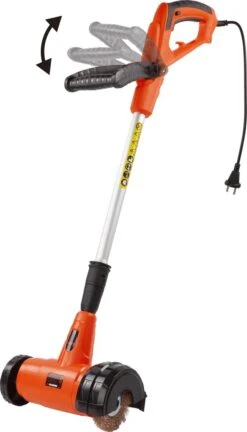 Kibani Elektrische Onkruidborstel 400W - Inclusief 2 Borstels - 11cm Diameter - Voegenreiniger - Stalen En Nylon Borstel - Voegenborstel - Onkruidverwijderaar - Onkruidverdelger - Voegborstel -Tuingereedschap 686x1200 1