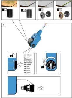 Güde Elektrische Oppervlakte- En Voegenreiniger - MET Telescopische Stang & 4 Voegenborstels - GUB 500 -Tuingereedschap 883x1200 2