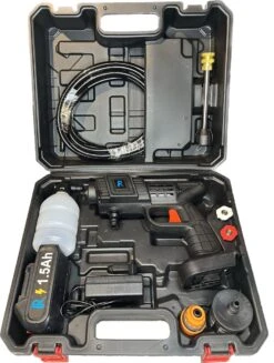 Hogedrukreinger Op Accu - Inclusief Opbergkoffer - Foam Gun - Foam Sprayer - Schuimpistool - Schuimsproeier - Hogedruk Pistool - Inclusief Accesoires -Tuingereedschap 907x1200 1